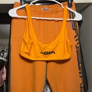 I.am.gia sports bra/crop top & sweatpants set